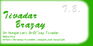 tivadar brazay business card